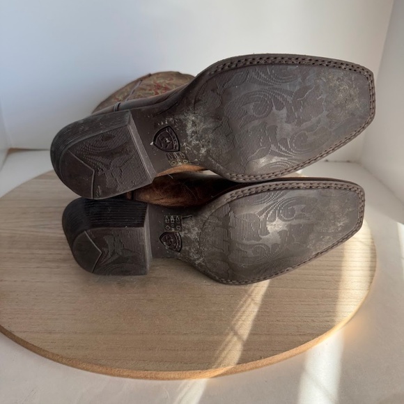Ariat Heritage Western X-Toe Boots Women’s 7 B Brown Leather - Picture 7 of 10